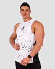 Speckle Boulder Sleeveless - White