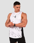 Speckle Boulder Sleeveless - White