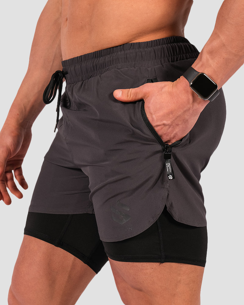 Tech Compression Shorts - Grey