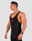 Core Taperback Singlet - Black / Magenta