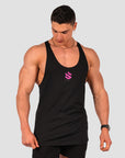 Core Taperback Singlet - Black / Magenta