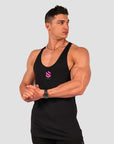 Core Taperback Singlet - Black / Magenta