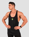 Core Taperback Singlet - Black / Green