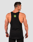 Core Taperback Singlet - Black / Green