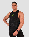 Speckle Boulder Sleeveless - Black / Green