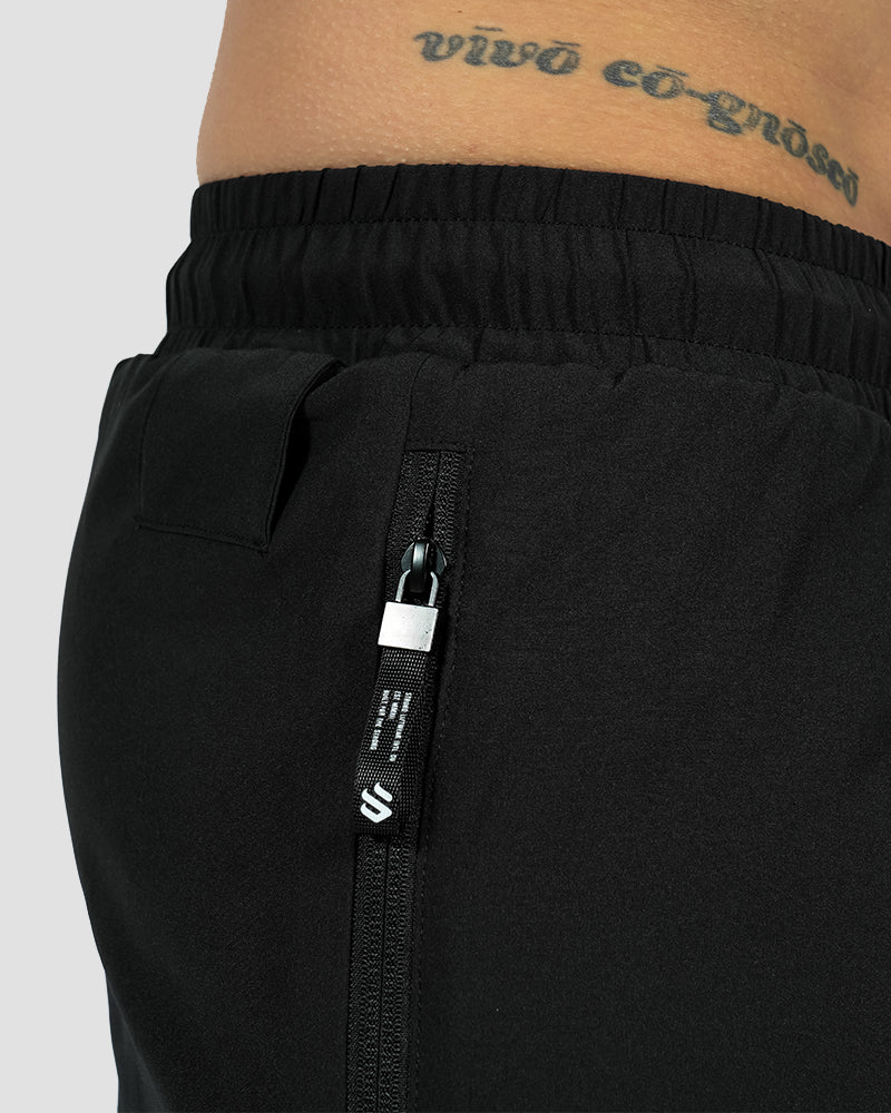 Tech Compression Shorts - Black / Magenta