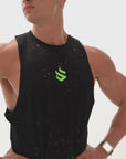 Speckle Boulder Sleeveless - Black / Green