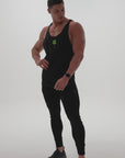 Core Taperback Singlet - Black / Green