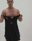 Core Taperback Singlet - Black / Magenta