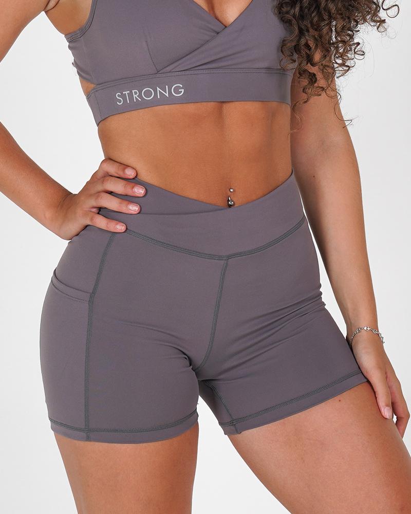 Define Shorts - Women's Booty Shorts - Mauve – Strong Liftwear Australia