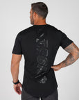 Men's Accentuate Tee - Gym Tee - Black - flattering design, Perfect for Workouts - Durable and Comfortable