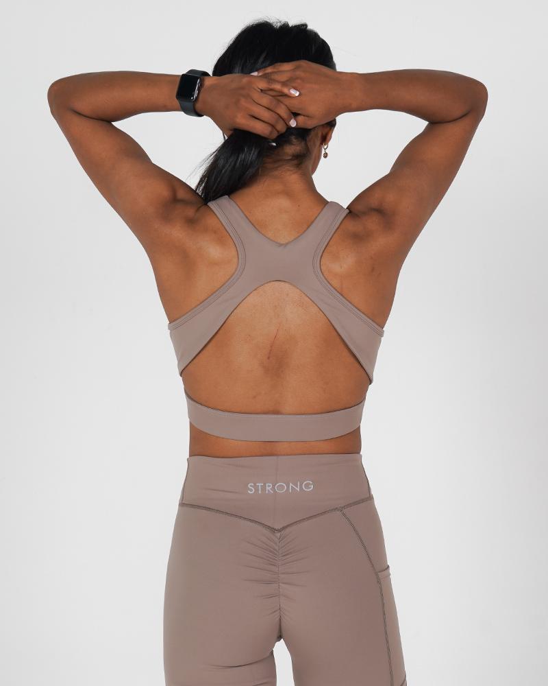 Define Bra  - Crossover - Comfortable and Supportive - Almond
