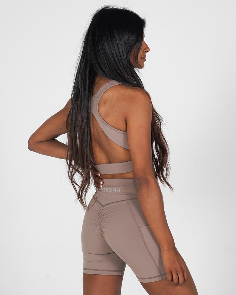 Define Bra  - Crossover - Comfortable and Supportive - Almond