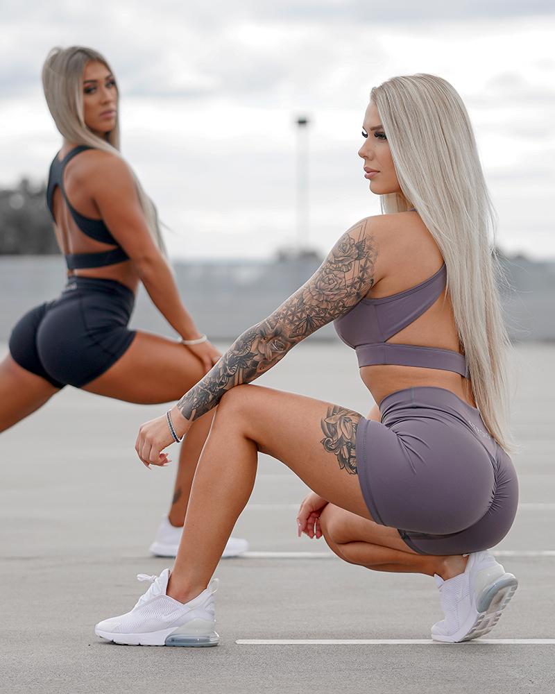 Define Shorts- Supper Soft- Short Length- Squat Shorts- Perfect Length - Mauve