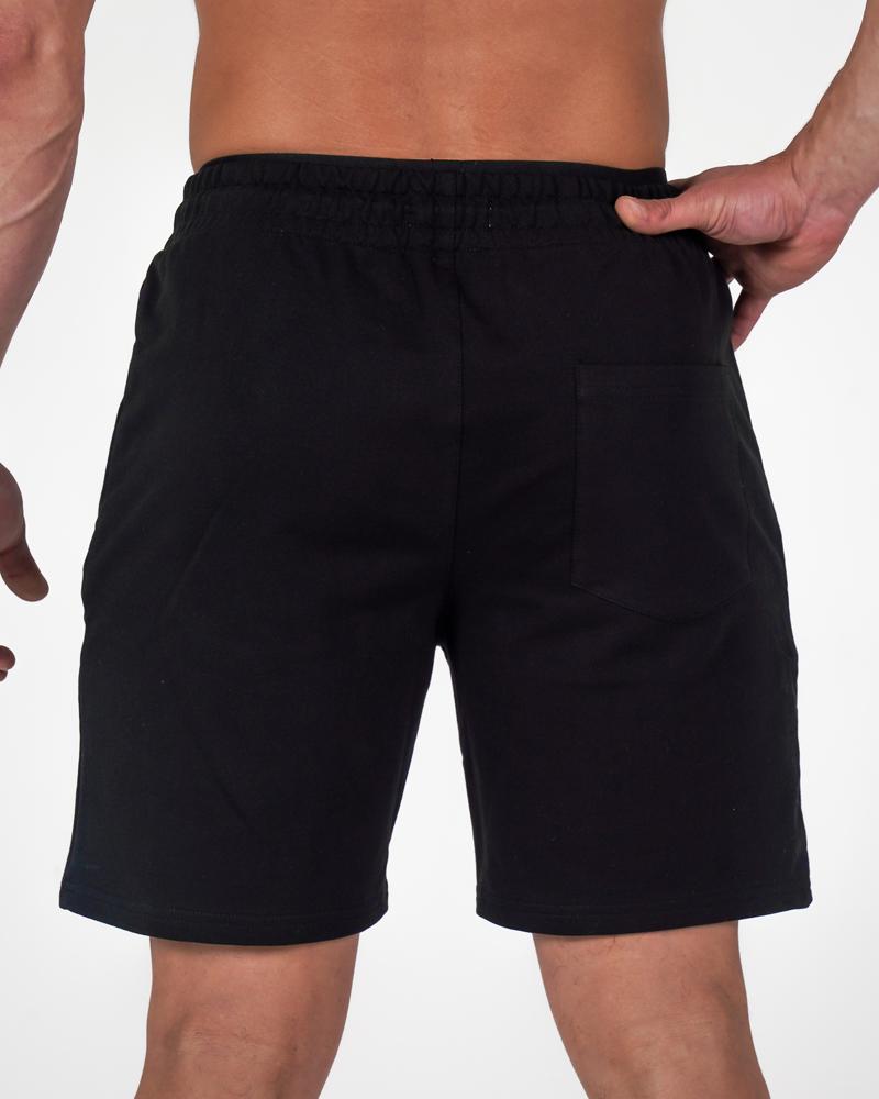 Harlequin Mid Shorts - Breathable - Perfect all Rounder- Flexible Material- Soft Fabric- Gym Shorts- - Black