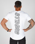 Men's Accentuate Tee - Gym Tee - White - flattering design, Perfect for Workouts - Durable and Comfortable
