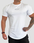 Men's Sculpt Tee - Light Weight - Highly Flexible - Moisture Wicking - UV Protective - White