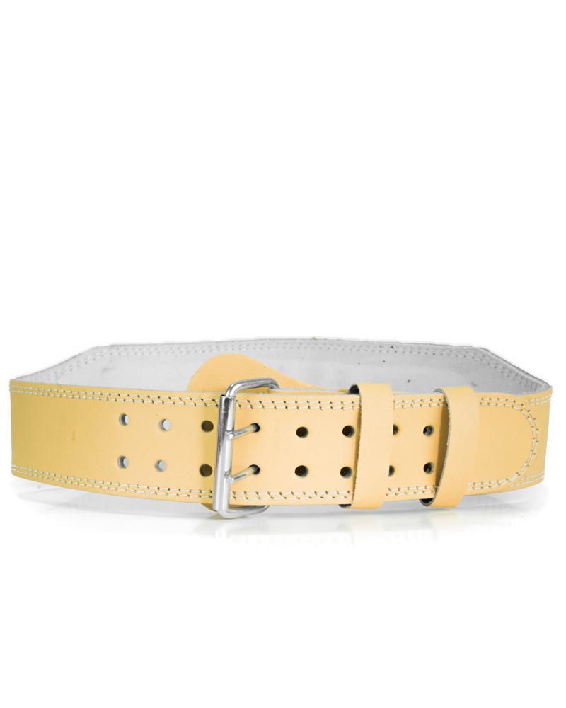 S LIFT Leather Lifting Belt- Training Belt - Injury Protector Belt - Support Belt - Workout BeltTan