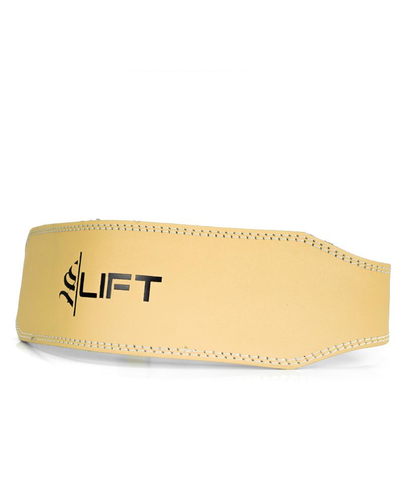 S LIFT Leather Lifting Belt- Training Belt - Injury Protector Belt - Support Belt - Workout BeltTan
