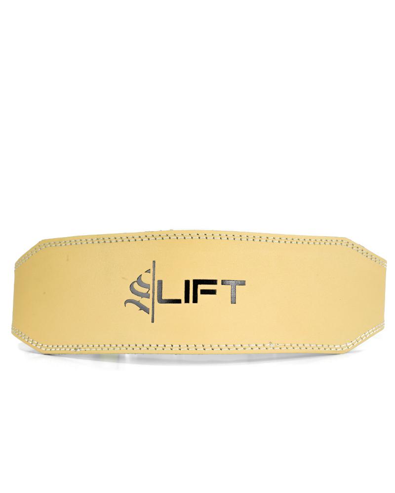 S LIFT Leather Lifting Belt- Training Belt - Injury Protector Belt - Support Belt - Workout BeltTan