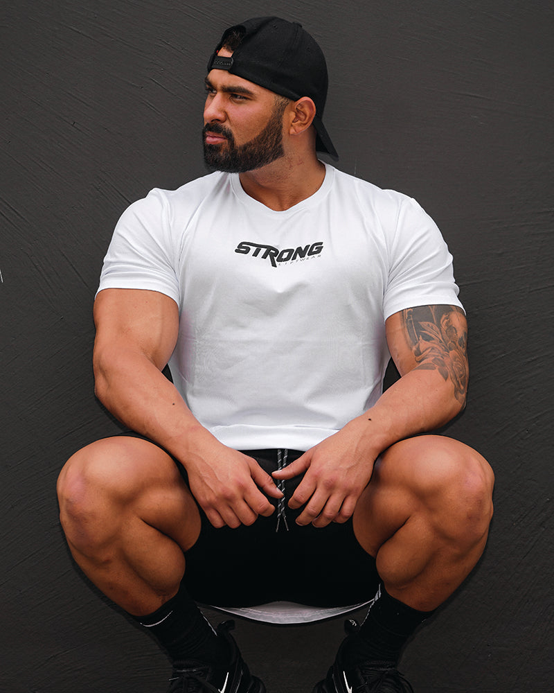 Strong Tee v2- Lightweight, flexible and stretchy - White