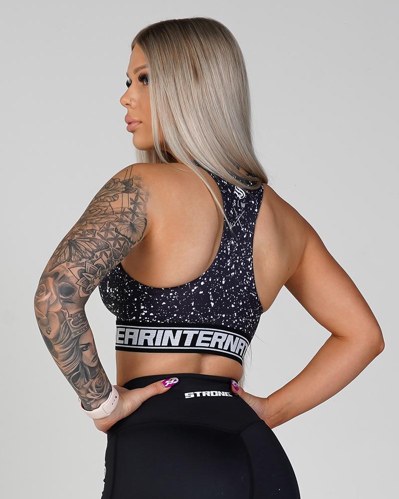 Women's Phoenix Crossover Sports Bra - Salt Womens Strong Liftwear 