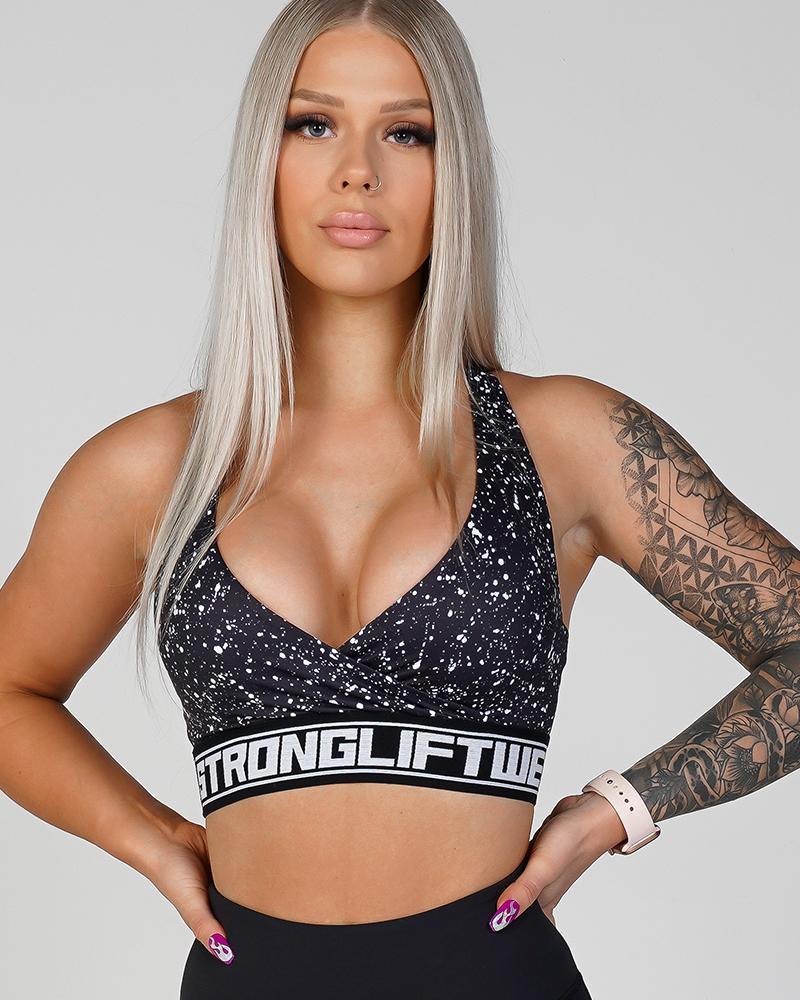 Women's Phoenix Crossover Sports Bra - Salt Womens Strong Liftwear XS 