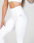 Women's Phoenix Verge Leggings - White - Workout Leggings - Perfect Strech - Durable - Comfortable -Yoga pants - Running Pants- Training Leggings