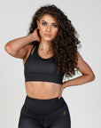 Women's Phoenix Verge Sports Bra - Black - Durable- Running Bra - Yoga Bra- Workout Bra- Training Bra - Stylish Bra - Perfect Stretch