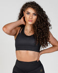 Women's Phoenix Verge Sports Bra - Black - Durable- Running Bra - Yoga Bra- Workout Bra- Training Bra - Stylish Bra - Perfect Stretch