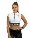 Women's Signature Cropped Hoodie - Cardio Hoodie -  White - hoodies for women - hoodies for girls - hoodies for gym -hoodies for workout- workout hoodies